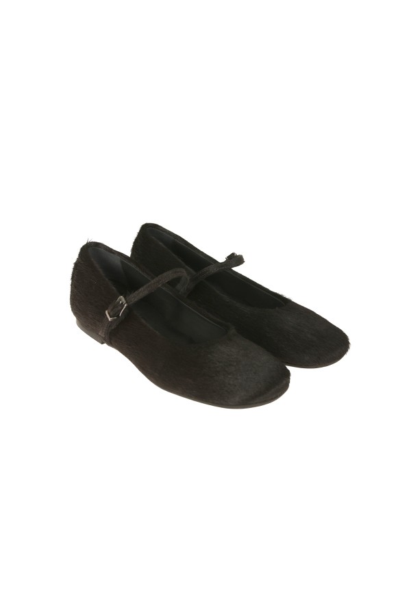 Scarpe Poeve Ballerina in Cavallino Moro